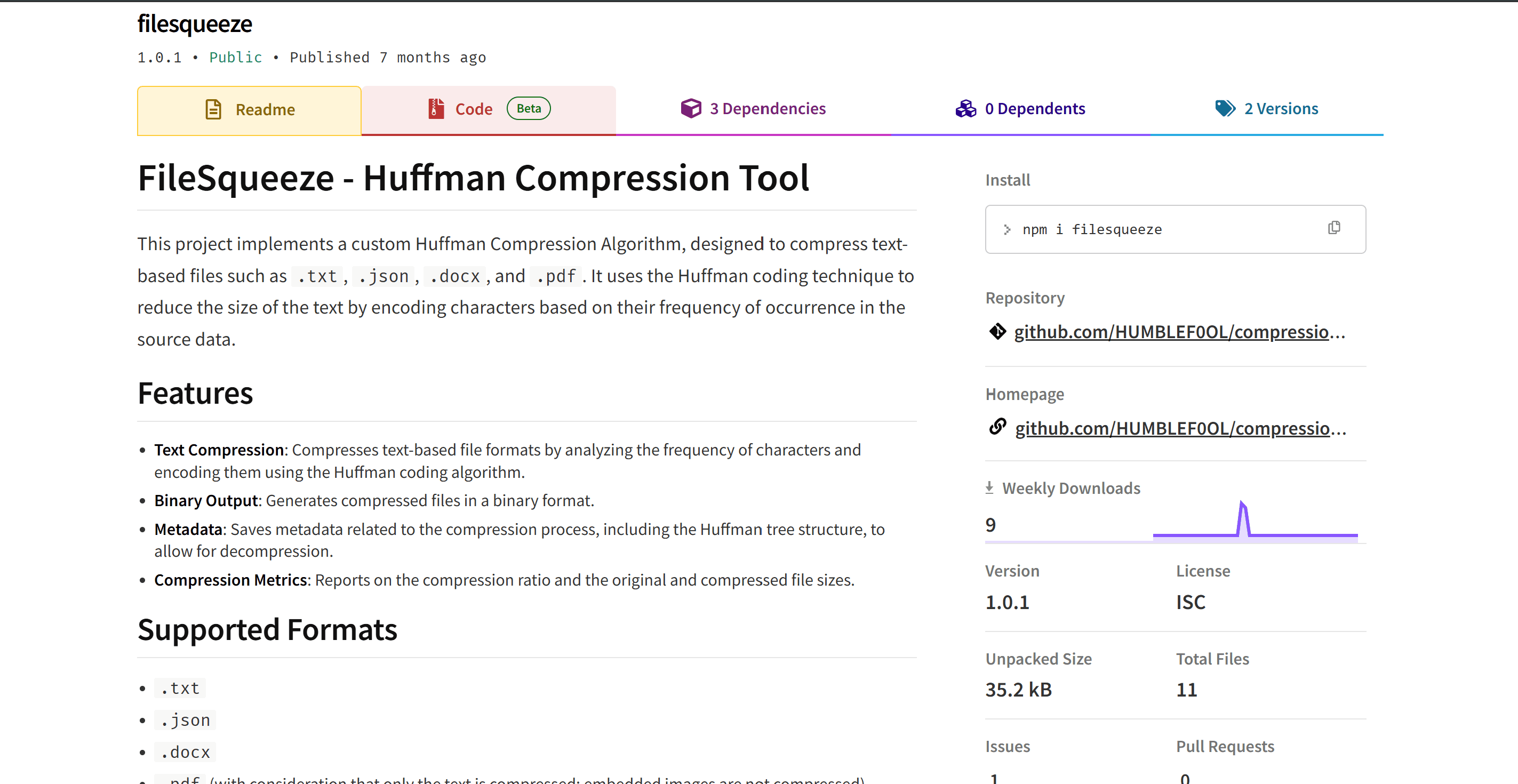 filesqueeze project screenshot